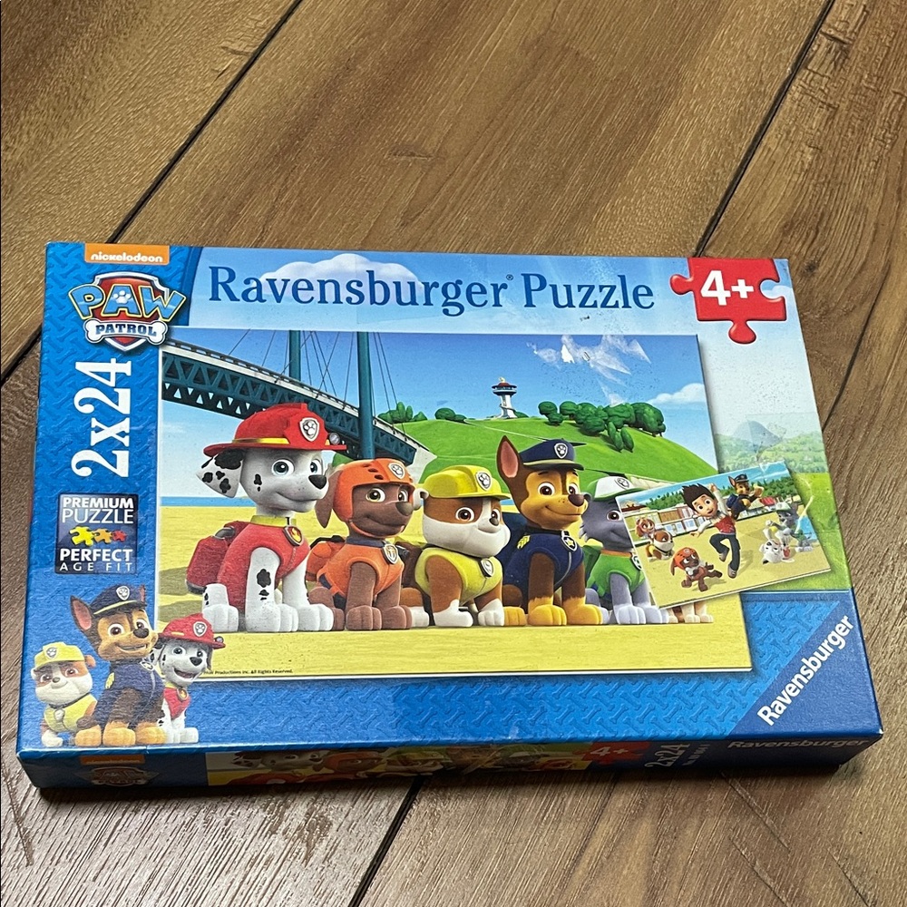 Ravensburger Paw Patrol Puzzle with Blue and Red Accents